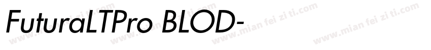 FuturaLTPro BLOD字体转换